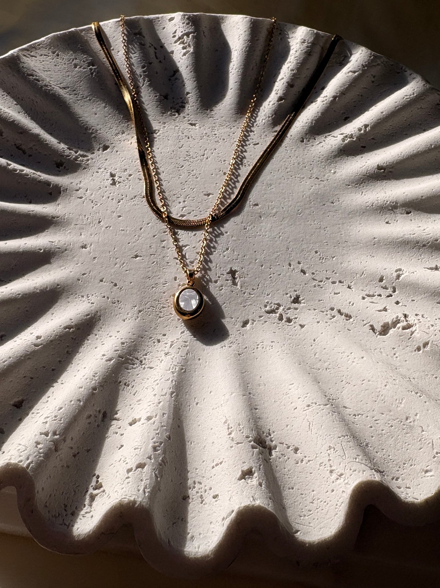 Oval Layered Necklace