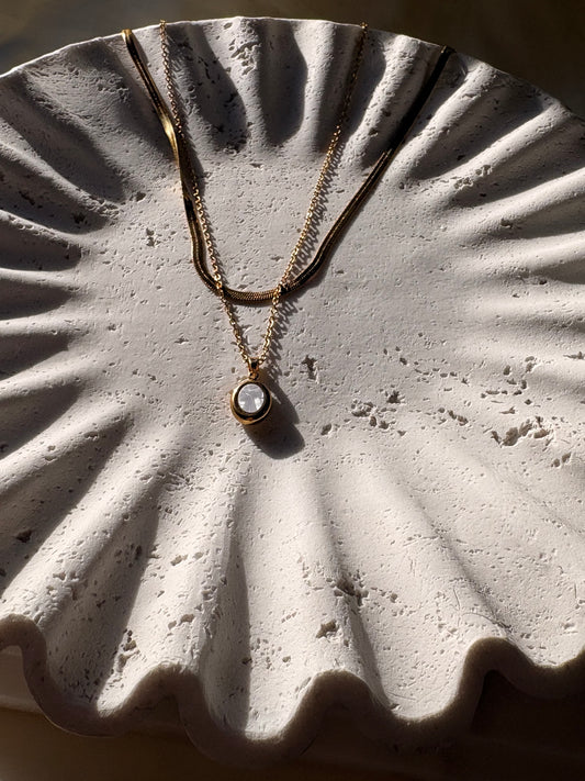 Oval Layered Necklace