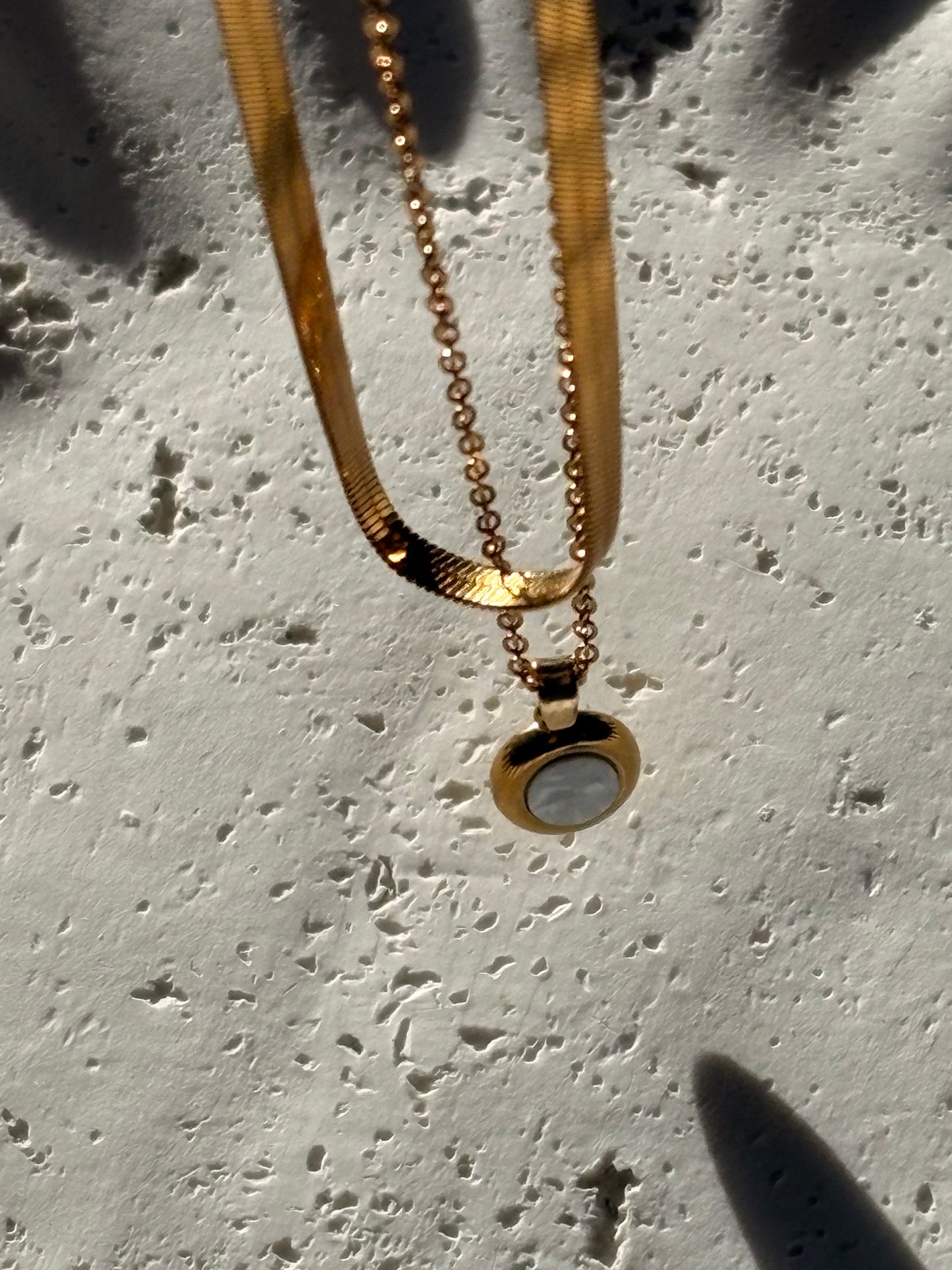 Oval Layered Necklace